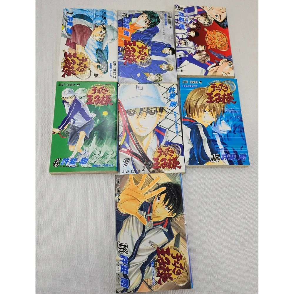 The Prince of Tennis Manga Japanese Volumes‎ 1 5 6 7 8 15 16 Set